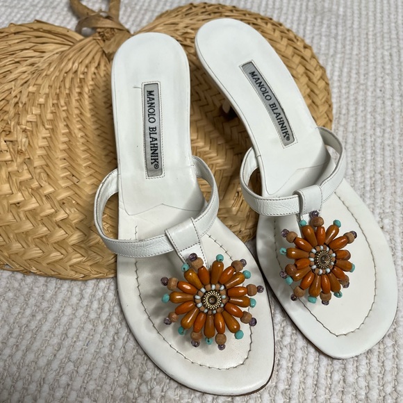 Manila Blahnik kitten heal sandals - Picture 5 of 15